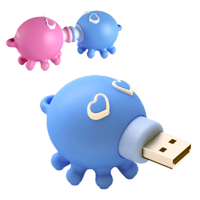 A-DATA T806 Kissing Octopus 8GB blue