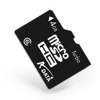 A-DATA Micro SecureDigital HC 4GB class 6 +adapter