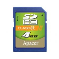 Apacer SecureDigital High Capacity card 4GB Class6