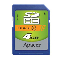 Apacer SecureDigital High Capacity card 4GB Class2