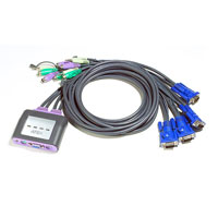 ATEN CS64A-A7 KVM SWITCH pre 4PC PS2