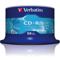 CD m?dium VERBATIM 700MB 52x 50cake