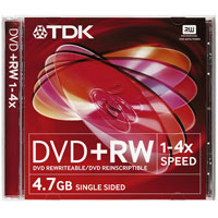 DVD + RW TDK 4.7 GB 4x JC