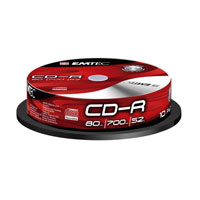 CD m?dium EMTEC 700MB 52x 10cake