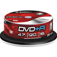 DVD + R EMTEC 4.7GB 16x spindle 10 cake
