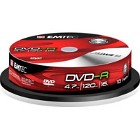 DVD - R EMTEC 4.7GB 16x spindle 10cake