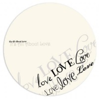 Gembird "Black&White" (Love) mousepad