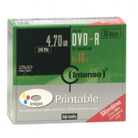 DVD - R INTENSO 4.7GB 16 speed 10pack Slim Print