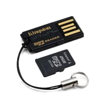 KINGSTON MicroSD Card 8GB + USB reader 2Gen