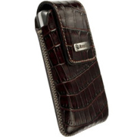 Krusell mobile pouch Vinga Croco M Brown