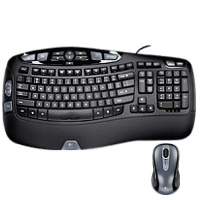 Kl?vesnica LOGITECH Cordless Desktop Wave CZ