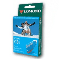 Cartridge LOMOND -- CANON CLI-8 cyan komp CHIP