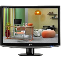 LG 24  LCD W2453V-PF  Full HD  HDMI piano black