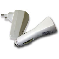 Univerzálna USB nabíjačka 1A do auta a siete MKF-MP3014