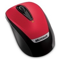 MICROSOFT -- Wireless Mobile Mouse 3000 v2 red