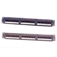 Patch panel 24port cat.5e STP gray