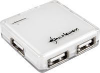 Sharkoon SquareHub 4-port white USB2.0