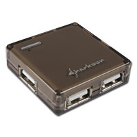 Sharkoon SquareHub 4-port black USB2.0
