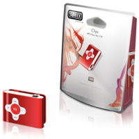 Sweex Clipz MP302 MP3 player 2GB red