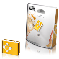 Sweex Clipz MP303 MP3 player 2GB gold