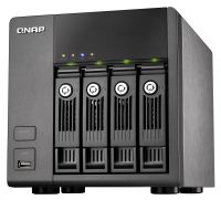 QNAP NAS Server TS-410,SCSI,RD,256MB DDRII,4x3,5"