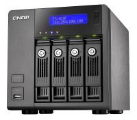 QNAP NAS Server TS-419P+,SCSI,512MB,DDRII,4x3,5"