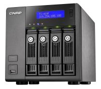 QNAP NAS Server TS-419P+,SCSI,512MB,DDRII,4x3,5