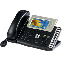WELL SIP T38G PoE telef?n, 6xSIP, 4,3" LCD, Router