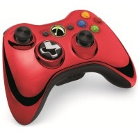 XBOX 360 Wireless Controller chrome red